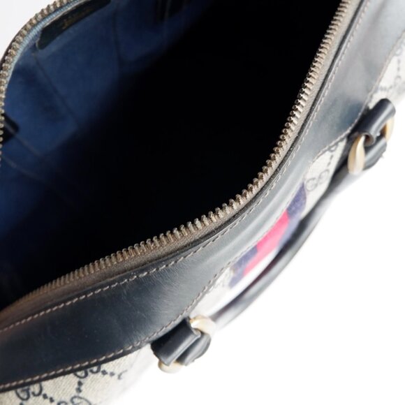 Authentic Preowned Vintage Gucci Navy Boston Bag - Picture 16 of 16